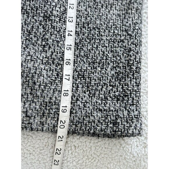 Van Heusen Studio Womens Black Tan Gray White Tweed Pencil Mini Skirt Size 4 - Picture 7 of 7